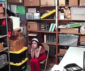 Real latina thief sucking